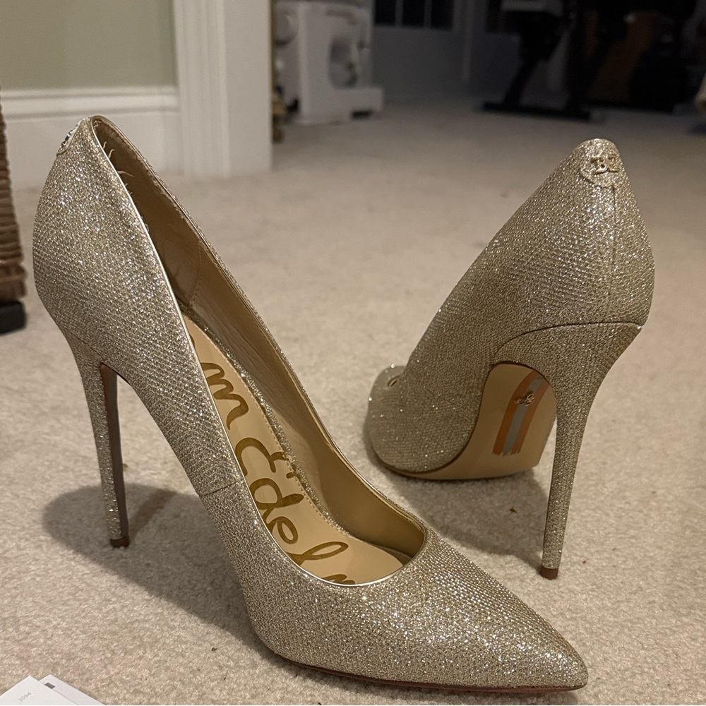Sam Edelman Glittering Gold Heels
